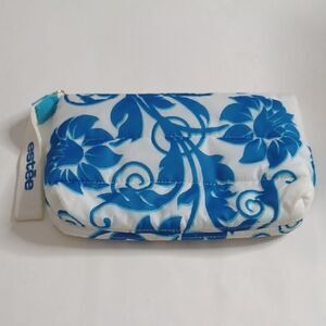 Estee Lauder Blue Floral Women's Makeup Bag